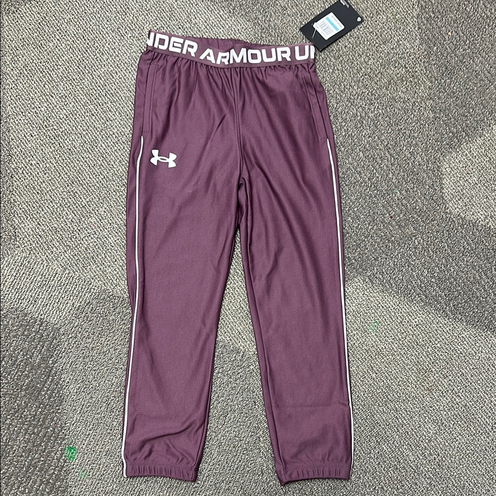 Under Armour Kids' Purple Track Pants 4, 5, or 6 NWT